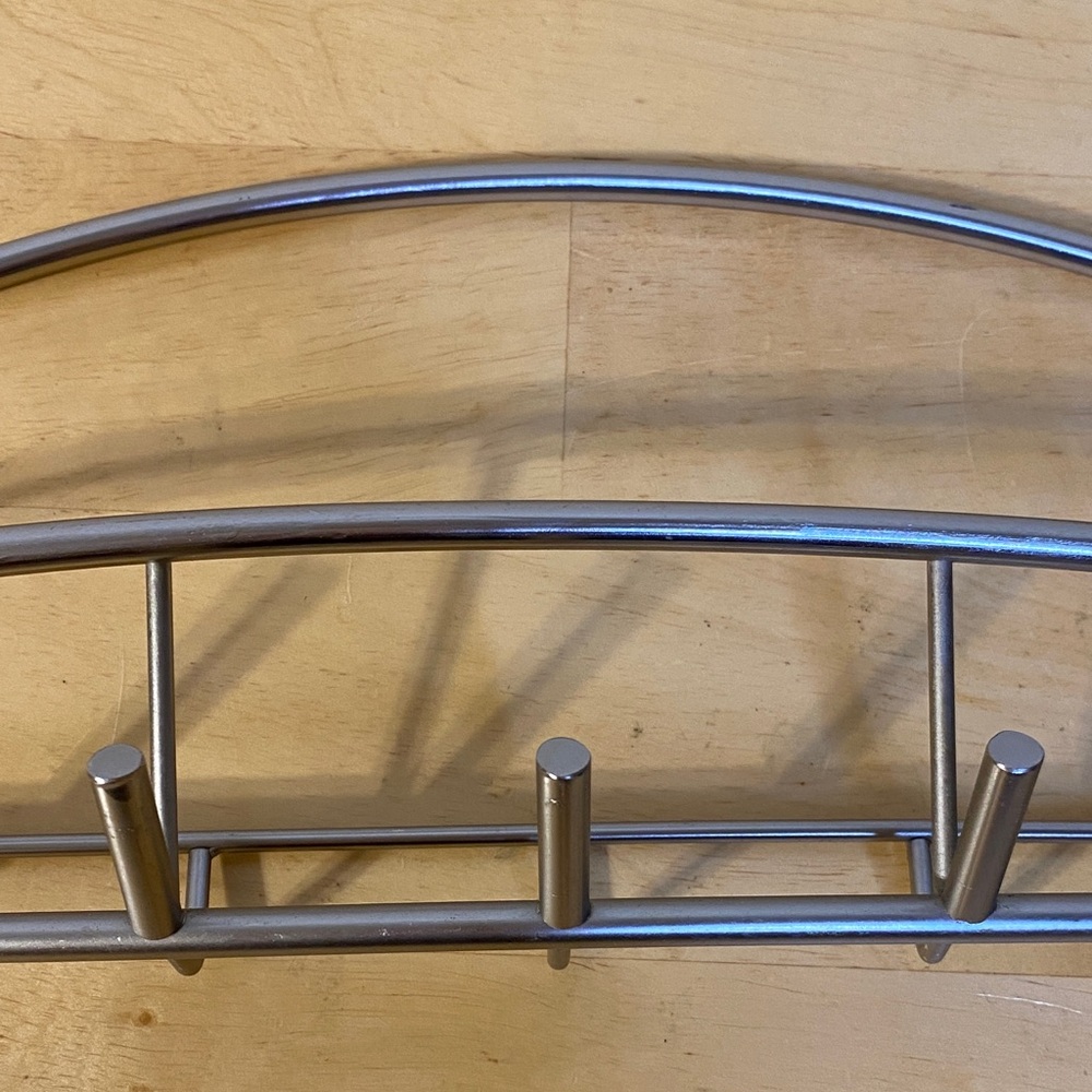 Modern Silver Wall Rack - Picture 6 of 10